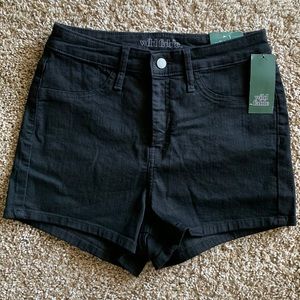 Women’s galaxy black high-rise shorts